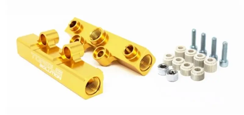 Torque Solution Top Feed Fuel Rails For 02-14 Subaru Wrx / 07-18 Sti - Gold - Ts-Su-400G.2 1