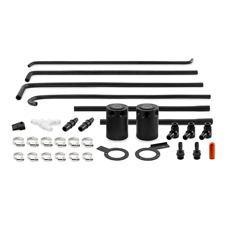 Mishimoto 08-14 Subaru Wrx Baffled Oil Catch Can Kit - Black - Mmbcc-Wrx-08Sbe 1