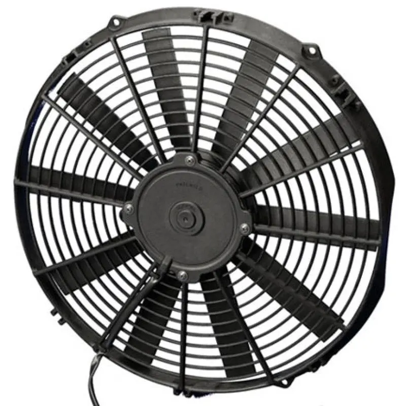 Spal 14.00" Inch Electric Fan Puller Style Low Profile 1038 Cfm 10 Straight Style Blades - 30100385 1