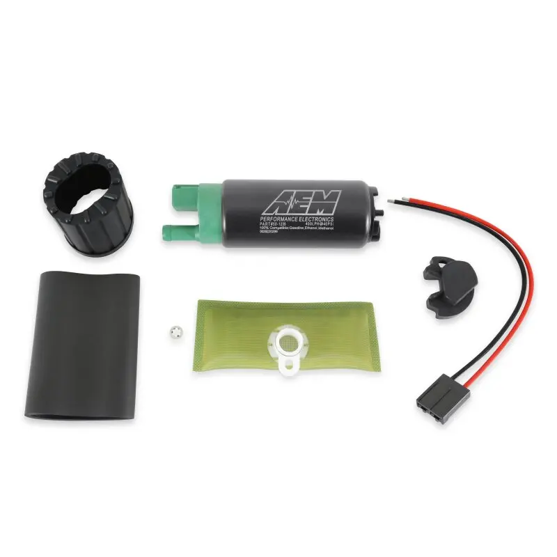 Aem 400 Lph E85 Compatible Fuel Pump Kit - Single Barb 5/16" - 50-1235 1