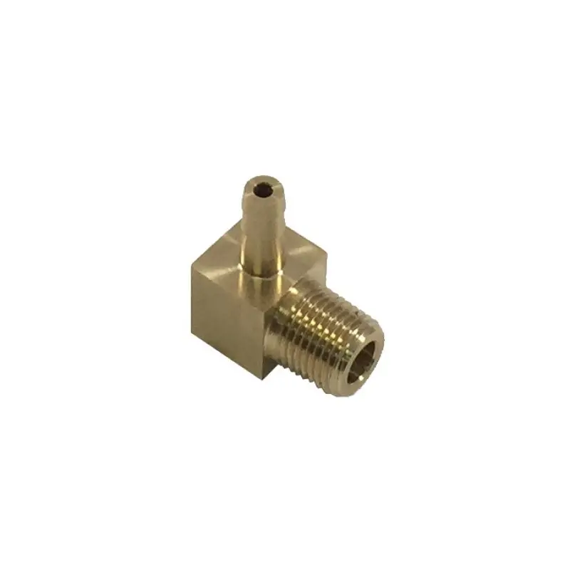 Torque Solution Brass 1/8 In Npt Fitting: Universal 90 Degree Barb - Ts-Npt-18.90B 1