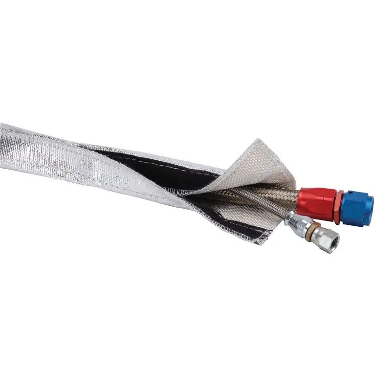 Dei Heat Shroud 3/4" I.D. X 3Ft - Aluminized Sleeving - Hook And Loop Edge - 10457 1