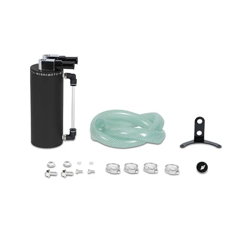 Mishimoto Universal Small Aluminum Oil Catch Can - Wrinkle Black - Mmocc-Sawbk 1