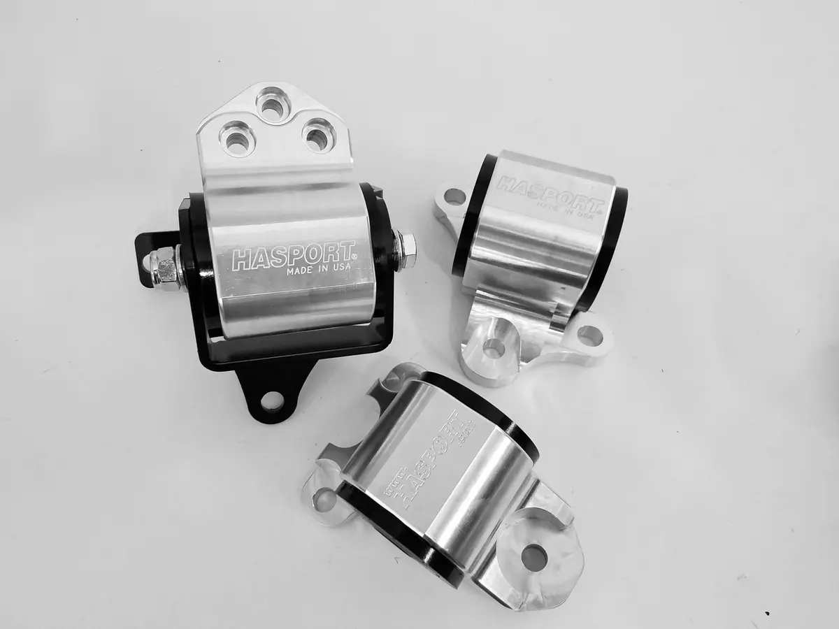 Hasport Engine Mount Kit B-Series Or D-Series Engine With 3 Bolt Left Hand Mount For 96-00 Civic - Race (U70a) Urethane - Ekstk3-70A 1