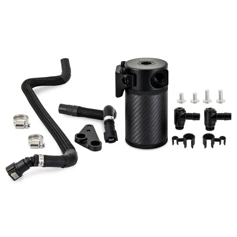 Mishimoto 2020+ Chevrolet Corvette C8 Baffled Oil Catch Can Kit (Pcv Side) - Carbon Fiber - Mmbcc-C8-20Pcf 1