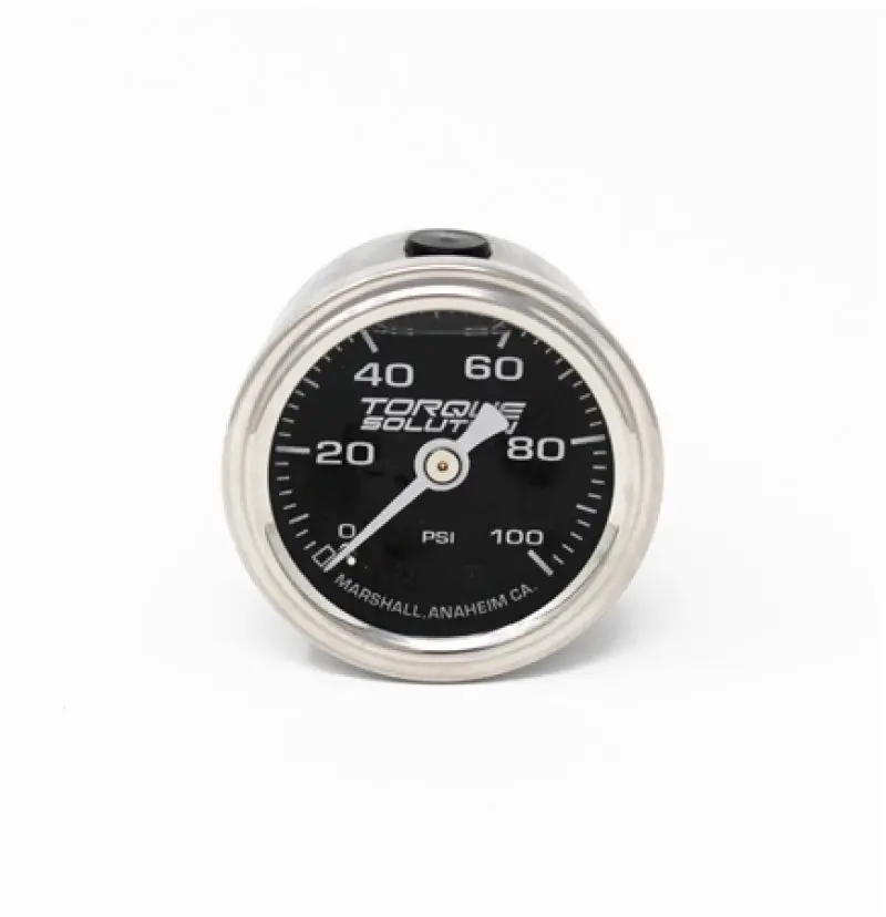 Torque Solution Fuel Pressure Gauge: 100 Psi 1/8 Npt - Ts-Fpg-100 1
