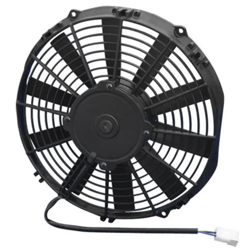 Spal 11.00" Inch Electric Fan Pusher Style Low Profile 808 Cfm 10 Straight Style Blades - 30100365 1