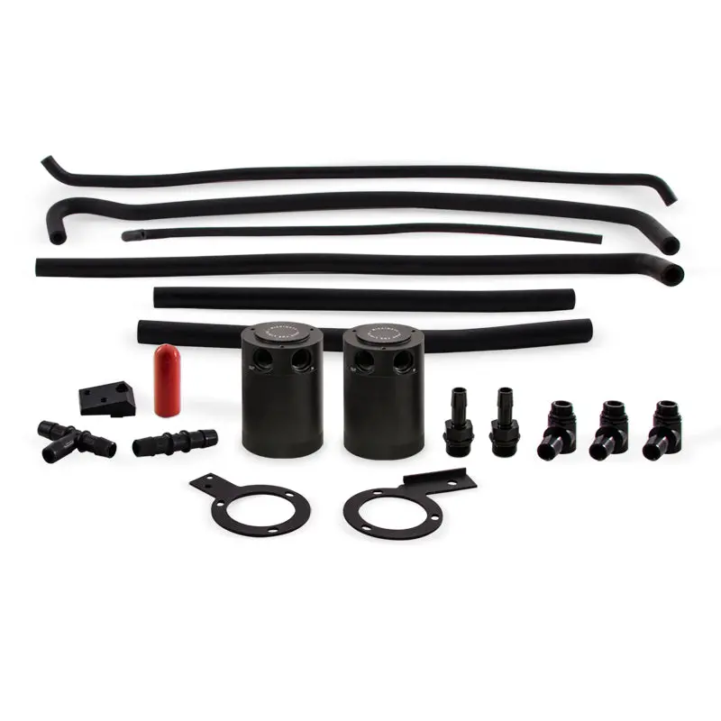 Mishimoto 08-14 Subaru Sti Baffled Oil Catch Can Kit - Black - Mmbcc-Sti-08Sbe 1