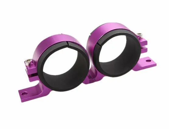 Fuel Pump Dual Bracket For Bosch 044 Or Similar 60Mm Od, Purple - Fpdb-Pur 1