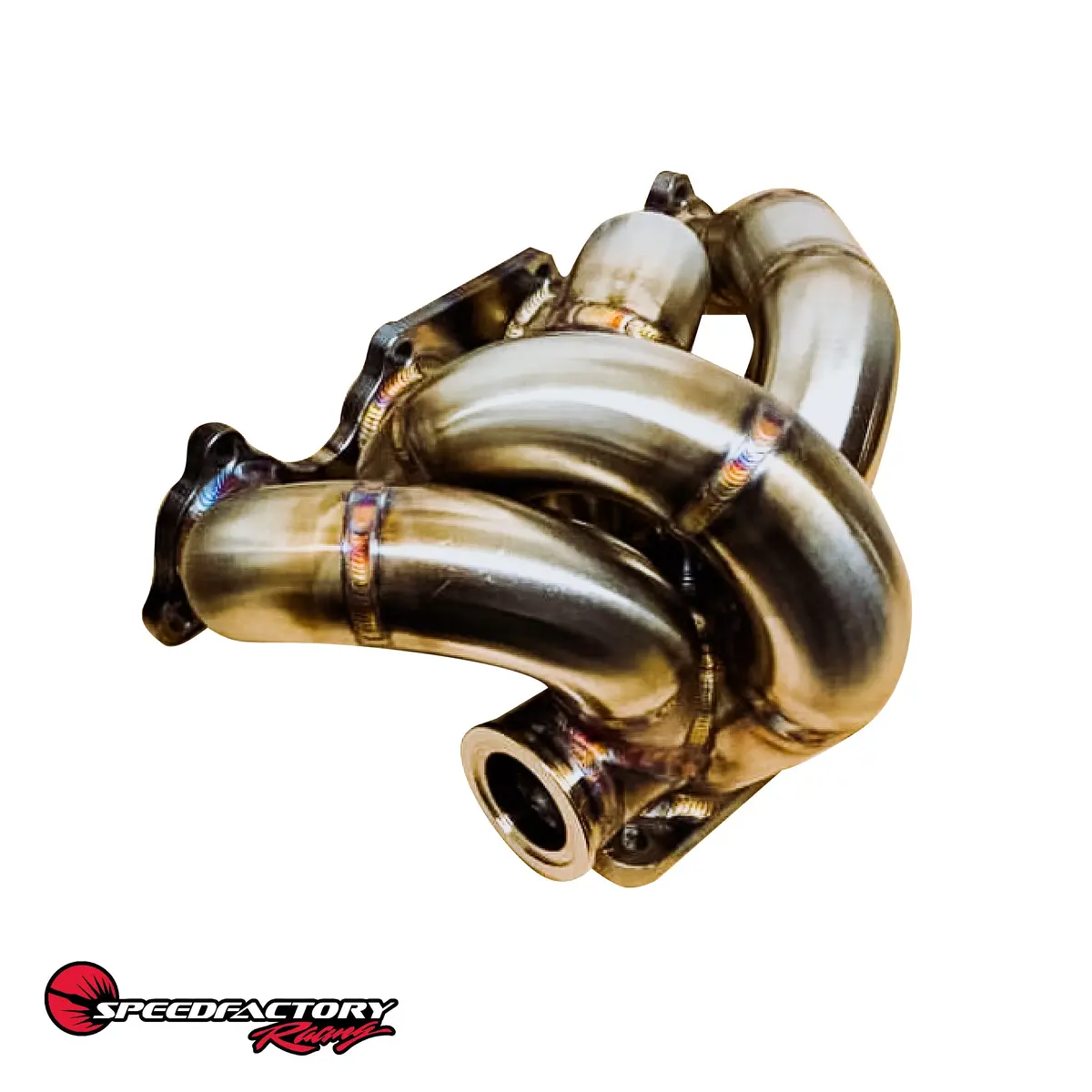 Speedfactory Racing H-Series & H2b Bottom Mount Turbo Manifold - T4 Open, 60Mm Tial Wastegate - Sf-04-046-Tial 1