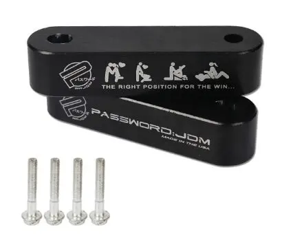 Hood Riser Kit Billet Aluminum - 2Pc W/ Washer - Black - Hr001bk 1