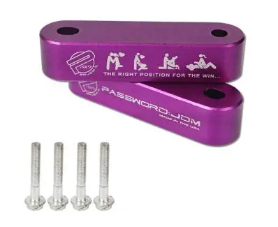 Hood Riser Kit Billet Aluminum - 2Pc W/ Washer - Purple - Hr001pr 1