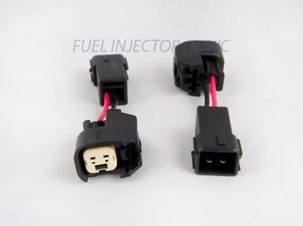 Fic Set Of 6 Us Car/Ev6 (Female) To Honda Obd2 (Male) Injector Plug Adaptors - Padputoh6 1
