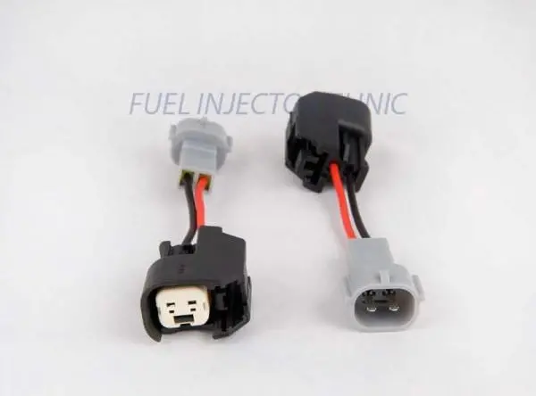 Fic Set Of 6 Us Car/Ev6 (Female) To Denso (Male) Injector Plug Adaptors - Padputod6s 1