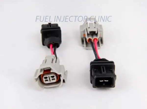 Fic Set Of 6 Denso (Female) To Jetronic/Ev1 Adapter (Male) Injector Plug Adaptors - Padpdtoj6 1
