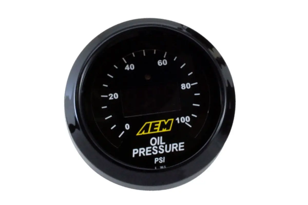 Aem Classic Series 0-100 Psi Oil/ Fuel Pressure Display Gauge - 30-4401 1