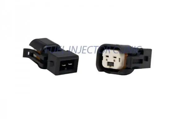 Fic Set Of 6 Us Car/Ev6 (Female) To Jetronic/Ev1 Adapter (Male) Injector Plug Adaptors - Padputoj6 1