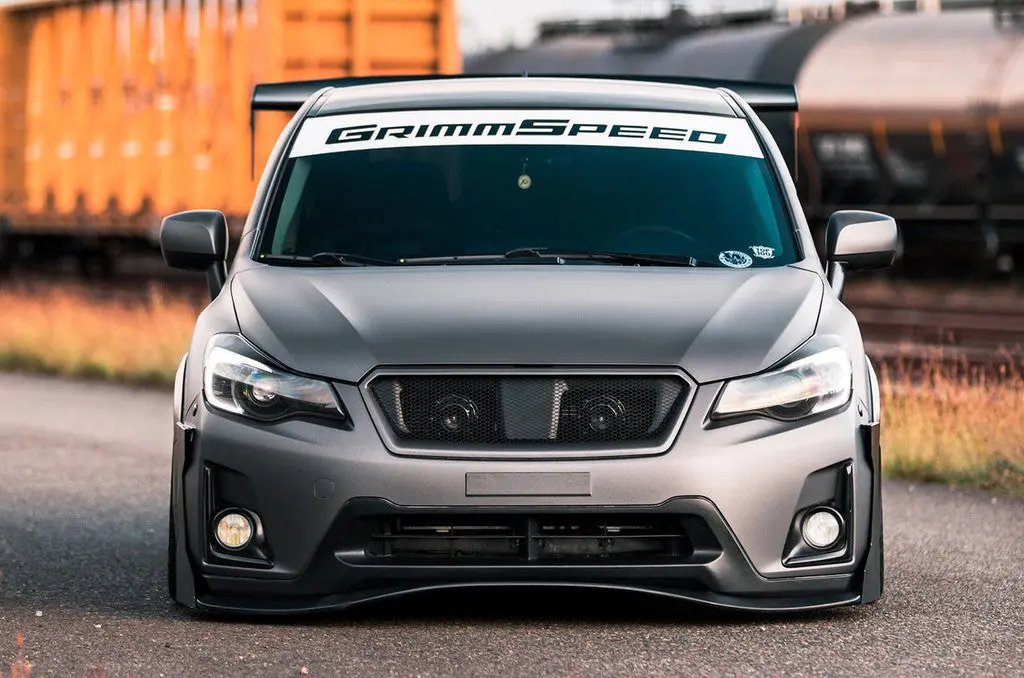 Grimmspeed Windshield Banner White - 43"/Subaru Universal - 111035 1