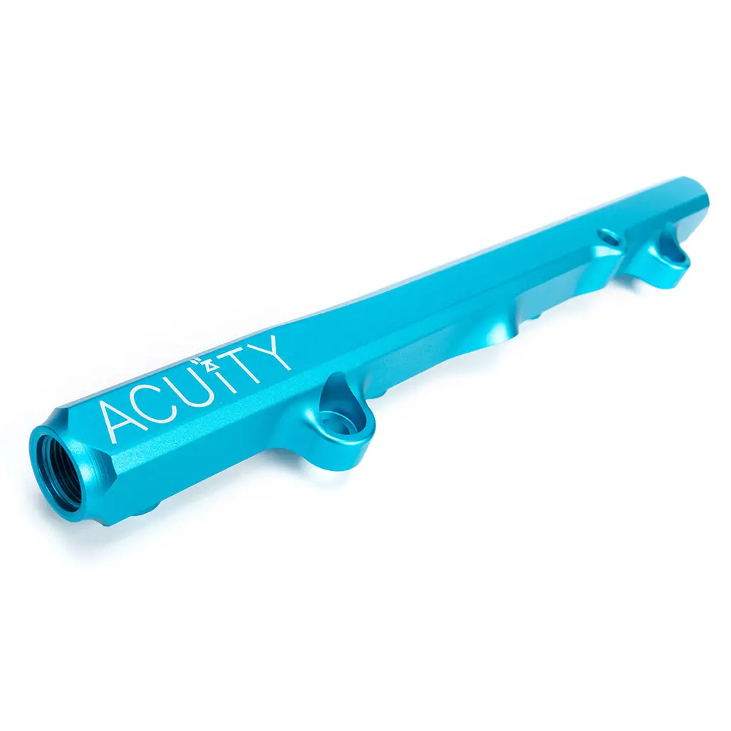 Acuity Instruments K-Series Fuel Rail - Satin Teal Finish - Honda K20 K24 - 1913-Tel 1
