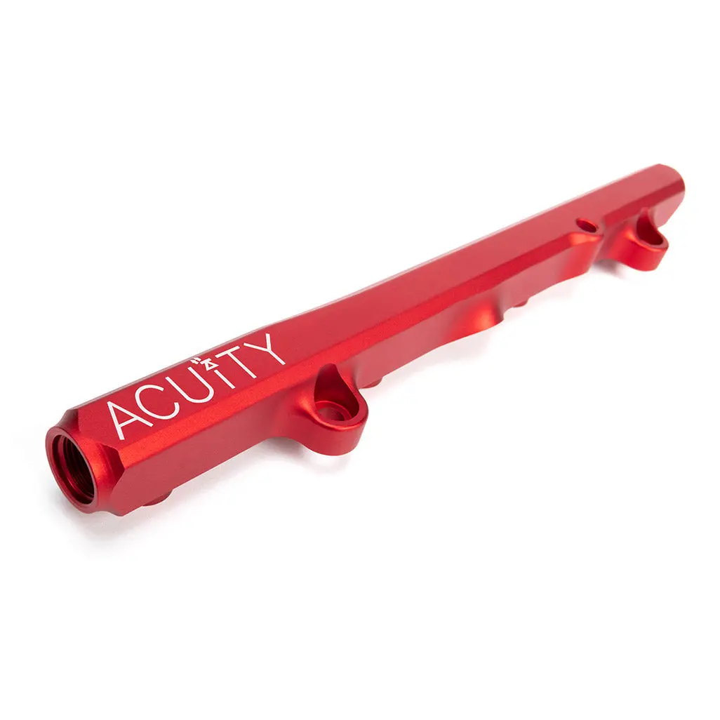 Acuity Instruments K-Series Fuel Rail - Satin Red Finish - Honda K20 K24 - 1913-Red 1