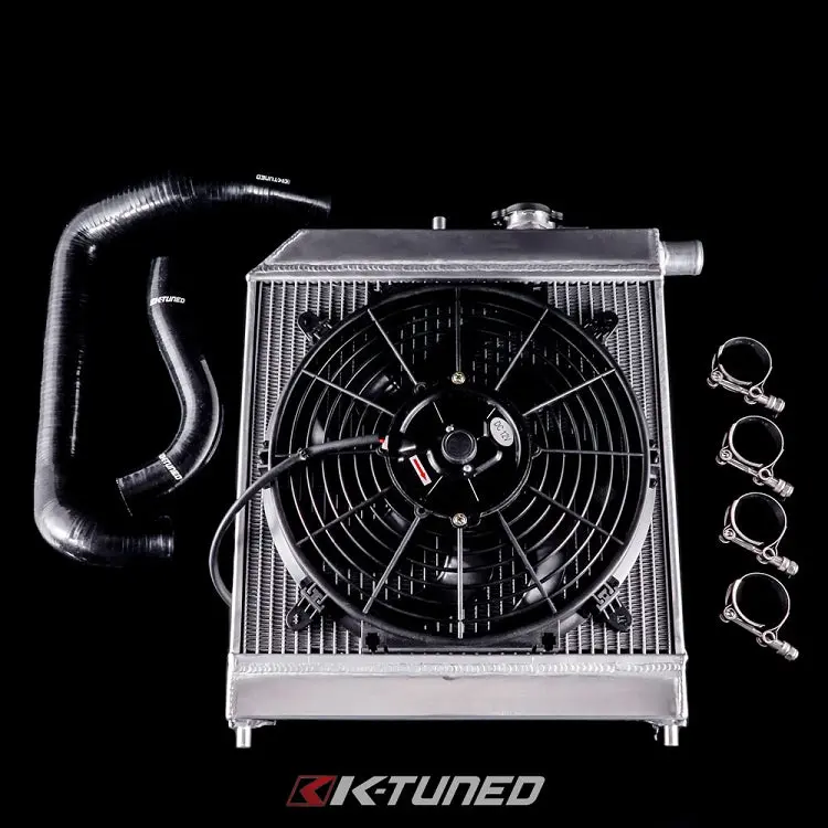 K-Tuned K-Swap Passenger Side Rad Kit (W/ Fan, Hoses & Clamps) - Krp-C26-03 1