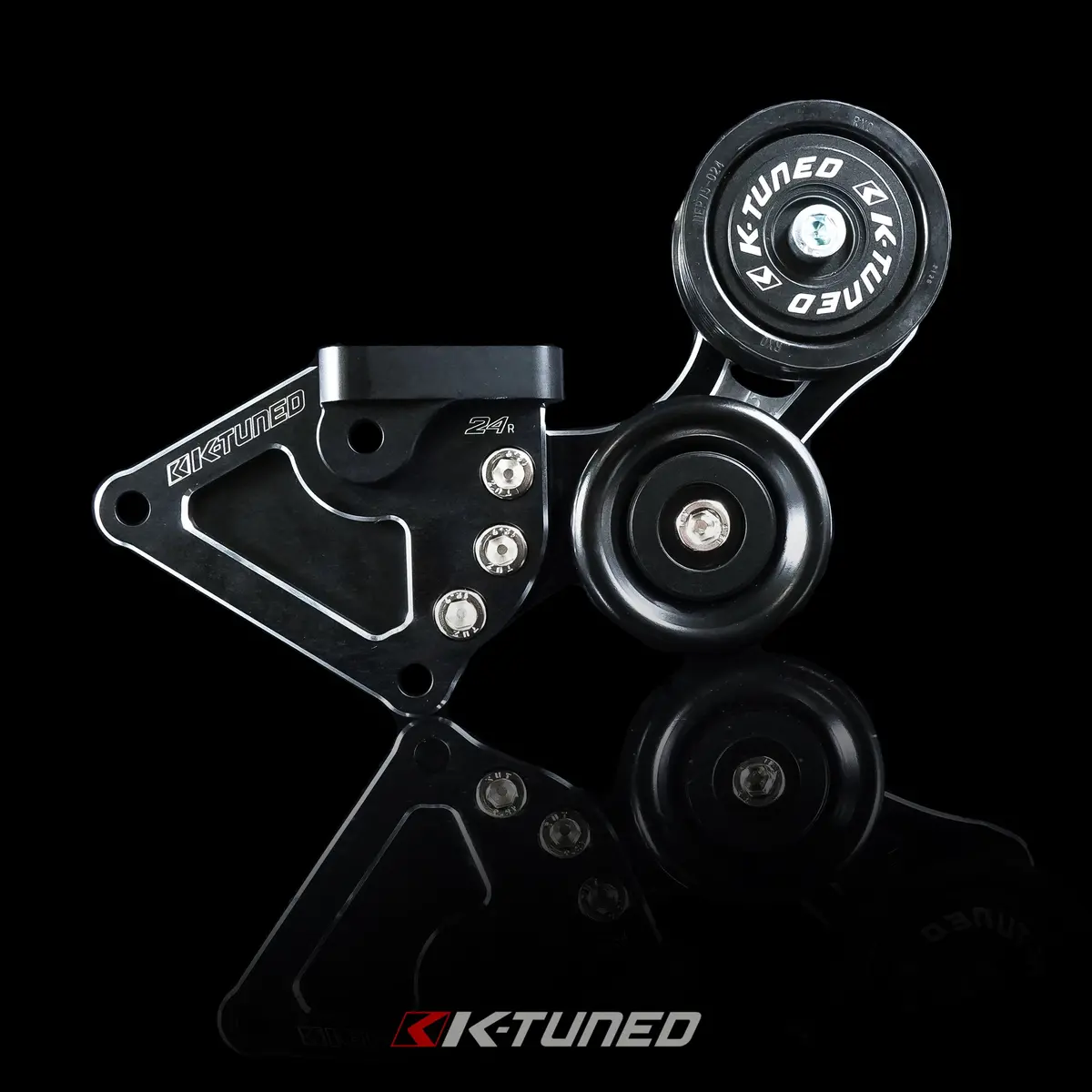 K-Tuned  Side Mount Pulley Kit Race Version - K20 Anodized Black - Ktd-Smr-K20 1
