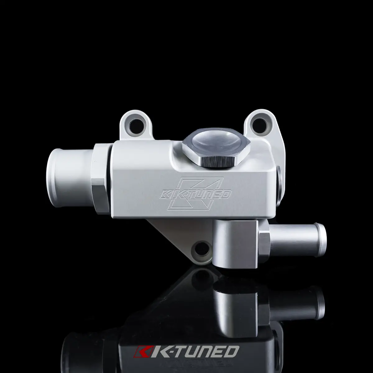 K-Tuned K24z Upper Coolant Housing Straight Inlet W/O Filler Neck - Includes Hose End And 16An - Kuw-4Zs-N01 1