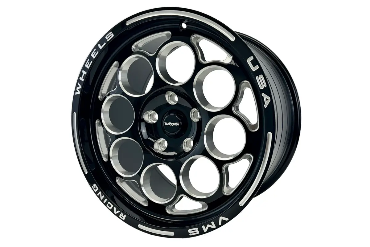 Vms Wheels Modulo 17X10 5X115 +30 Offset Black Milling Finish - Vwmo038 1