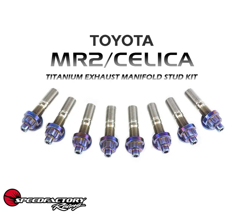 Speedfactory Racing Titanium Exhaust Manifold Stud Kit - Toyota Mr2 / Celica - Raw - Sf-02-063-8 1