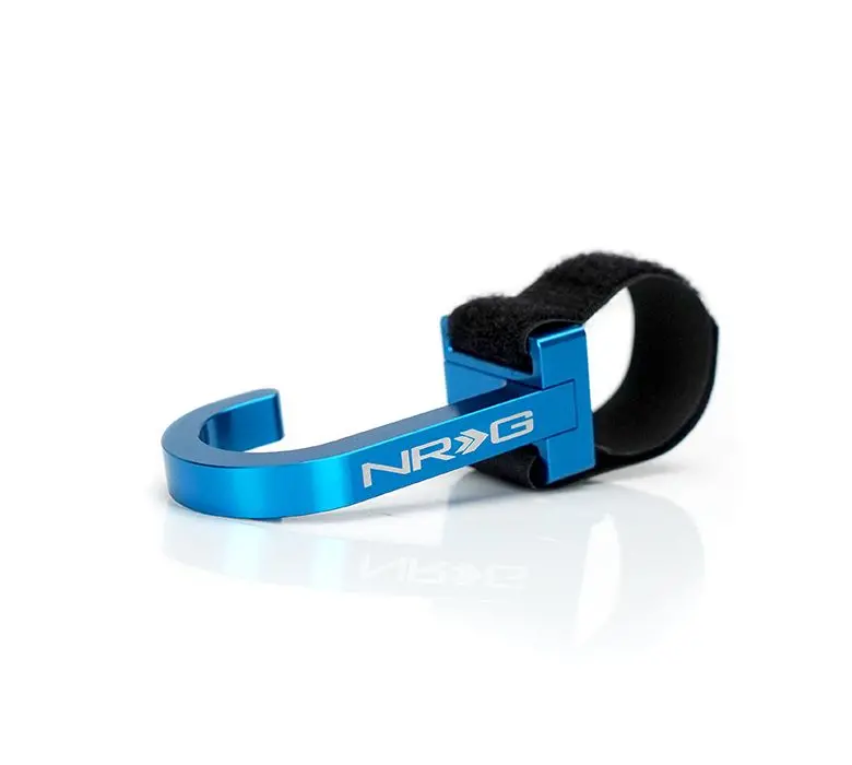 Nrg Universal Cnc Steering Wheel Hook With Velcro Blue - Str-100Bl 1