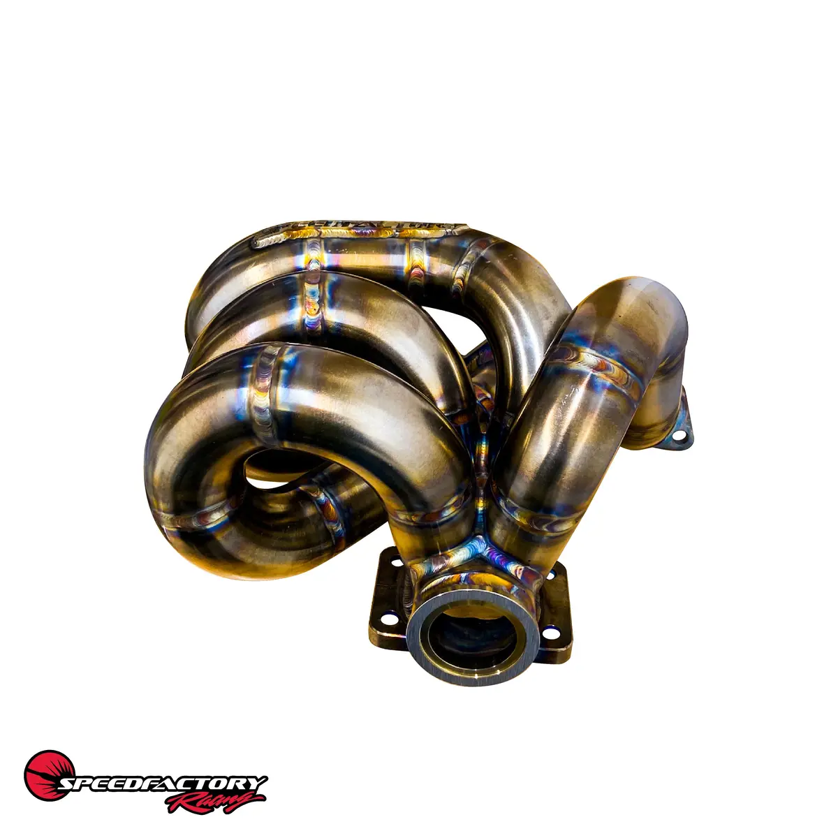 Speedfactory Racing D-Series Bottom Mount Turbo Manifolds - T3, 44/46Mm V-Band Wastegate Flange - Sf-04-020-2 1