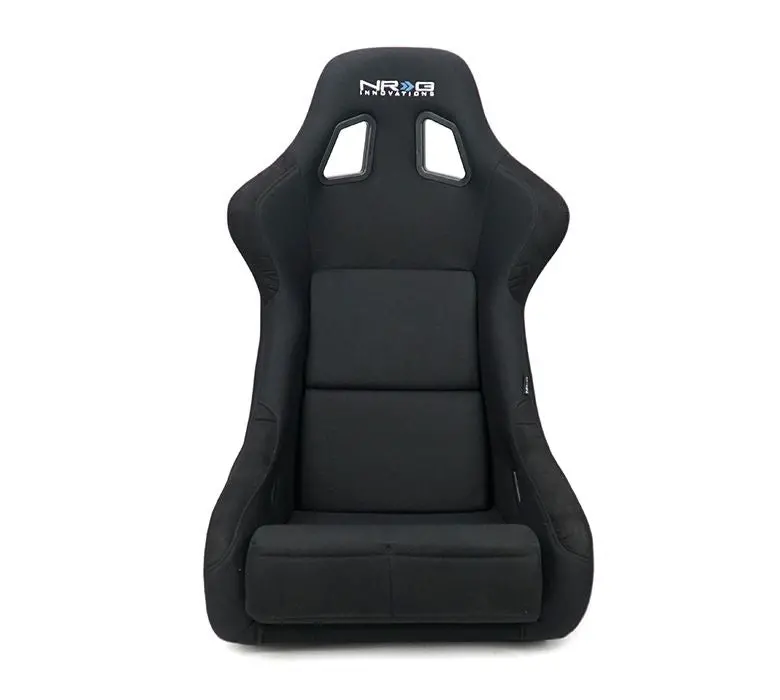 Nrg Carbon Fiber Bucket Seat (Large), Cloth, Green Carbon Back Finish - Rsc-302Cf/Gn 1