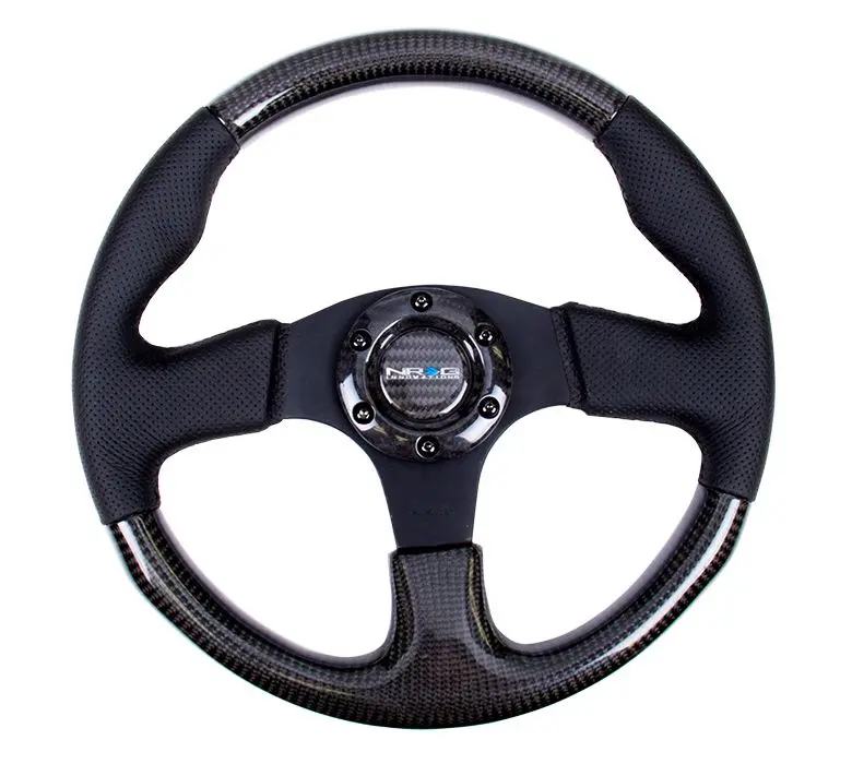 Nrg Carbon Fiber Steering Wheel 315Mm W/ Black Stitching - St-310Cfbs 1