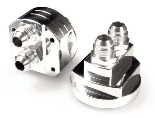 Blox Racing Remote Oil Filter Relocation Kit - Polished - Bxga-00115-Po 1