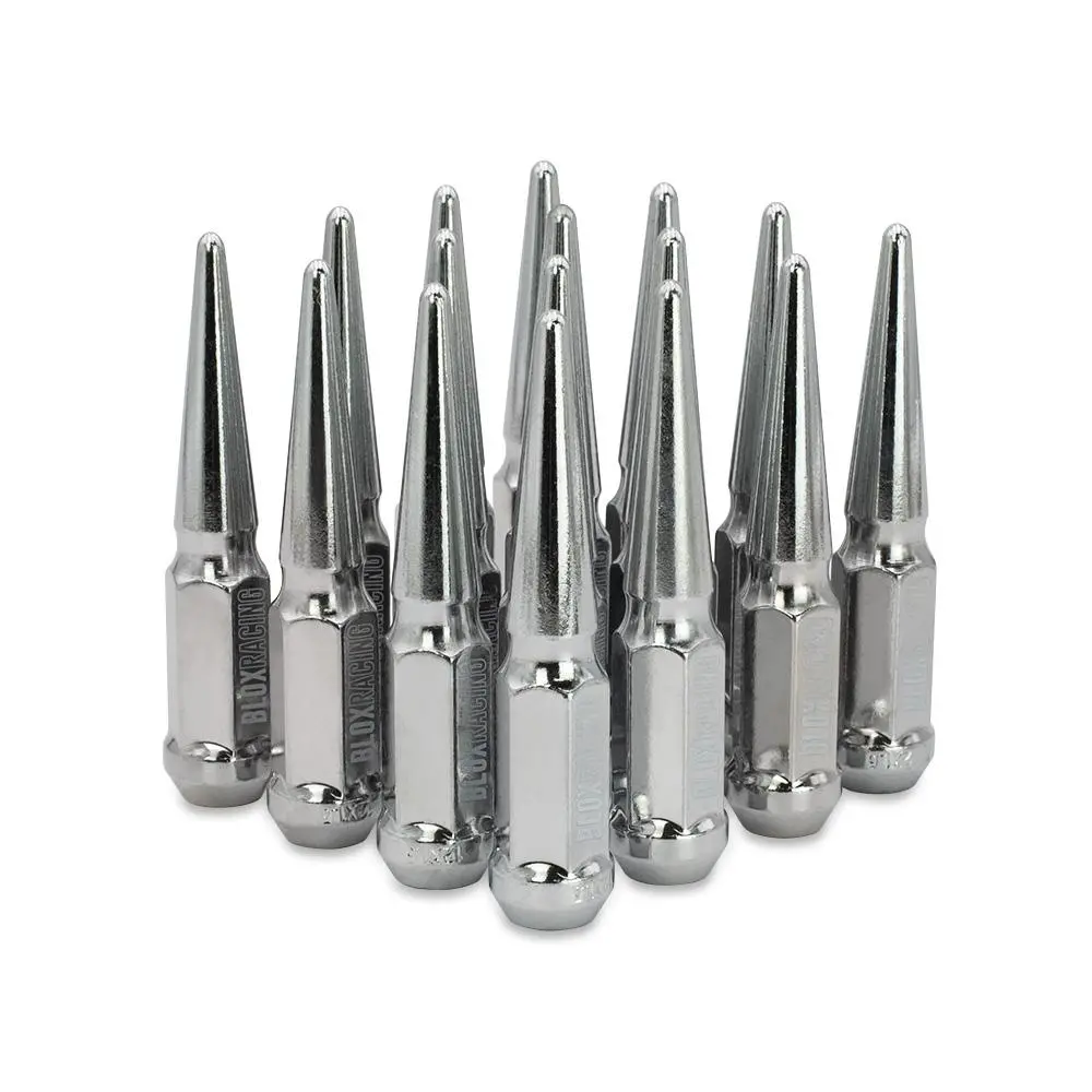Blox Racing Spike Forged Lug Nuts - Chrome 12X1.25Mm - Set Of 16 - Bxac-00150-16 1