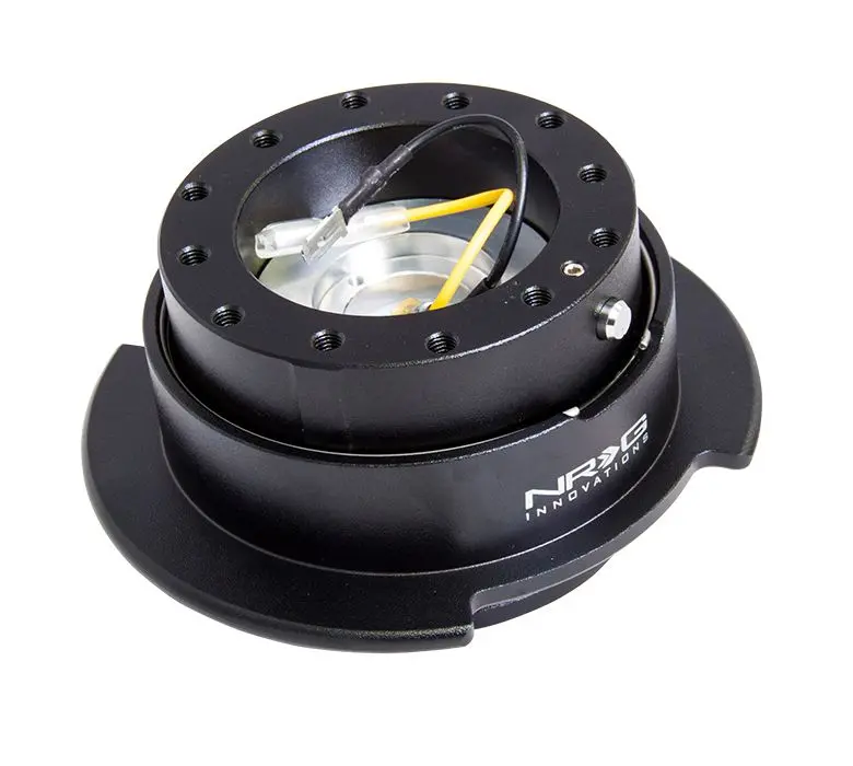 Nrg Quick Release 2.5 - Black/Black Ring W/ Finger Grooves - Srk-250Bk 1