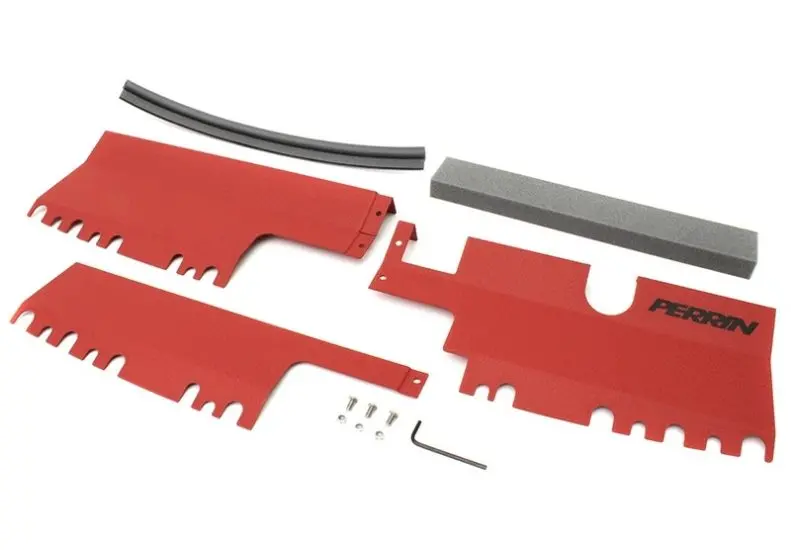 Perrin Radiator Shroud (Both With/Without Oem Intake Scoop) - Red - 15-21 Wrx/Sti - Psp-Eng-512Rd 1