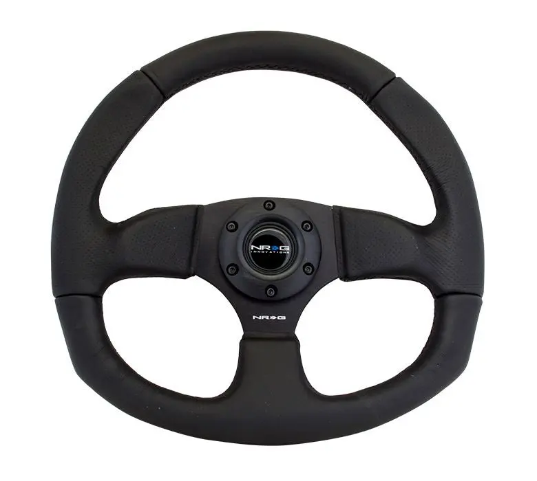 Nrg Reinforced Steering Wheel - Leather Steering Wheel W/ Black Stitch - Rst-009R 1