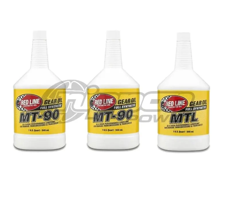 Red Line Manual Transmission Fluid Cocktail - Lancer Evo 7/8/9 5Spd, Eclipse Turbo 4G63 - 2Qty Mt-90; 1Qty Mtl - 50304(2X) + 50204 1