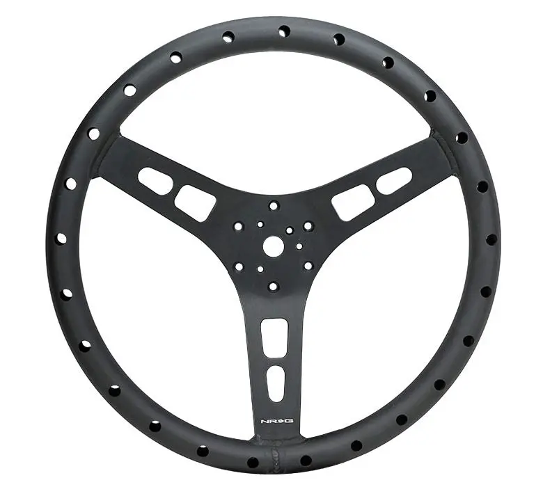 Nrg Reinforced Steering Wheel - 380Mm Sport Full Aluminum Light Weight Welded Steering Wheel - Rst-025Mb 1