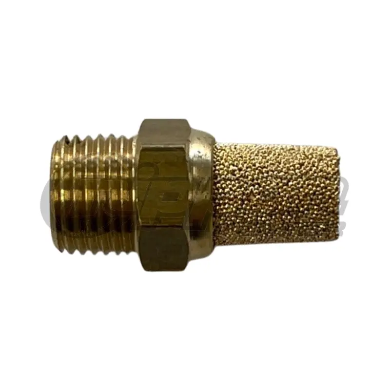 Sintered Bronze Breather Muffler Vent Filter - Brass Body 1/8" Npt Fitting - Muff-18-021 1