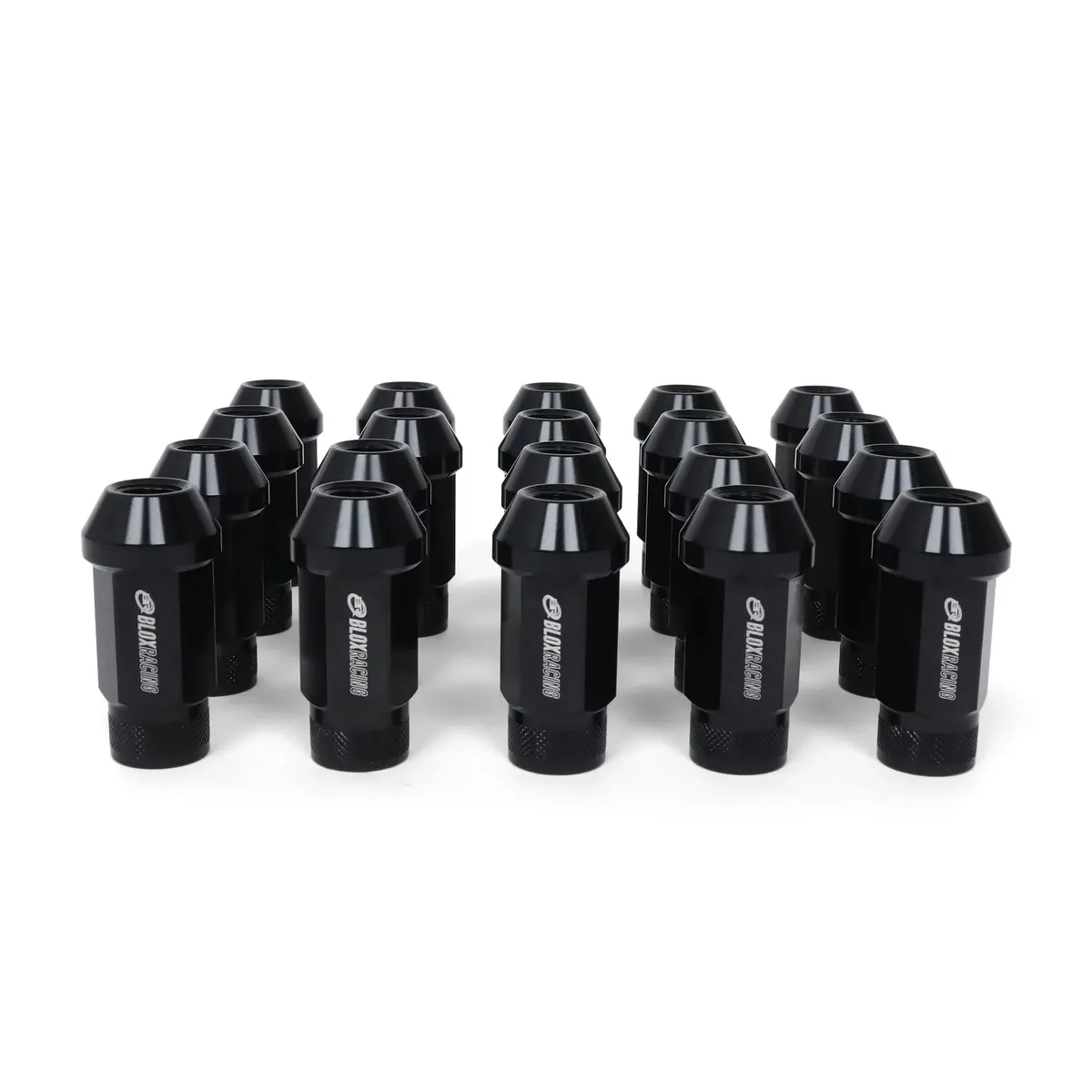 Blox Racing Street Series Forged Lug Nuts - Flat Black 12X1.25Mm - Set Of 20 (New Design) - Bxac-00107-Ssfb 1