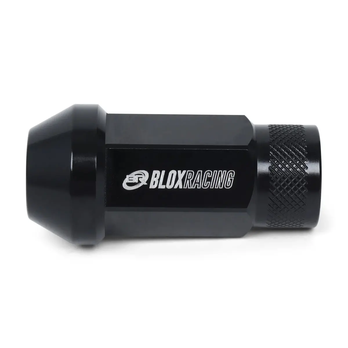 Blox Racing Street Series Forged Lug Nuts - Black 12X1.25Mm - Single Piece - Bxac-00105-Ssbk 1
