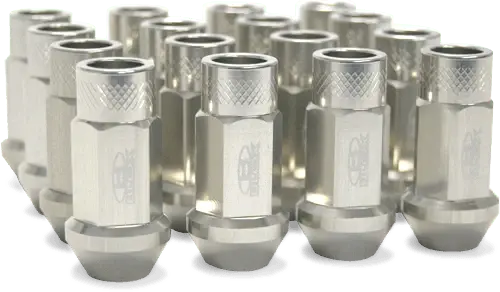 Blox Racing Street Series Forged Lug Nuts 12X1.25Mm Silver Set Of 20 - Bxac-00107-Sssi 1