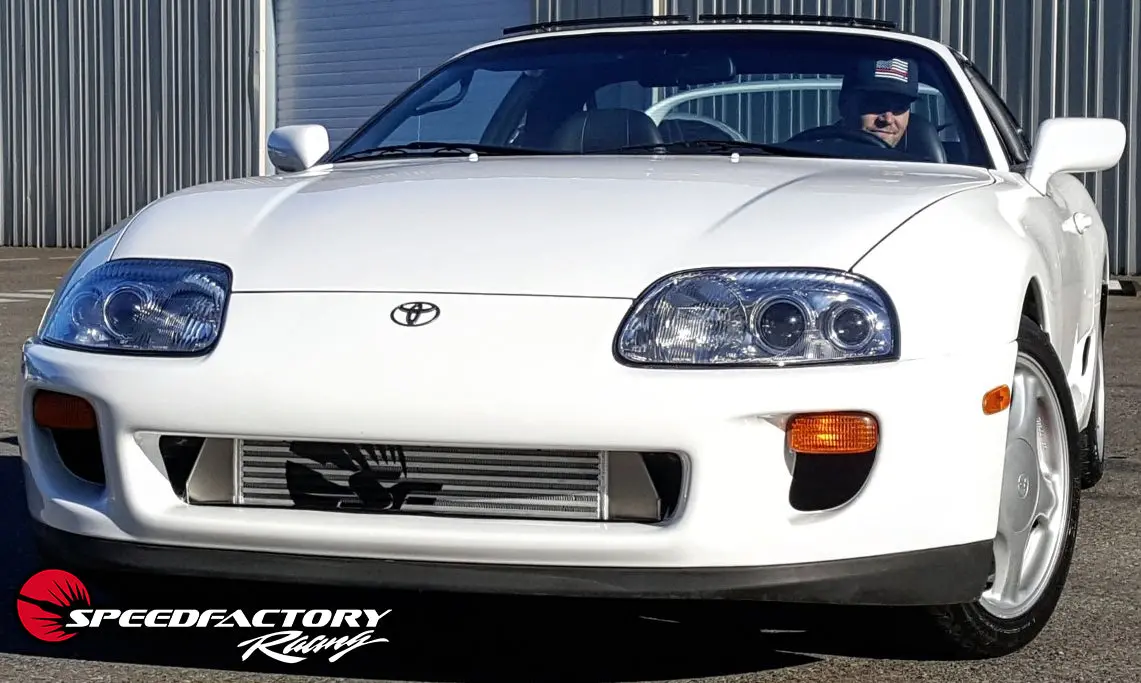 Speedfactory Racing Standard Front Mount Intercooler Upgrade For 1993-1998 Mkiv Toyota Supra Turbo  - 3" Inlet / 3" Outlet (Stock To 850Hp) - Sf-80-089 1