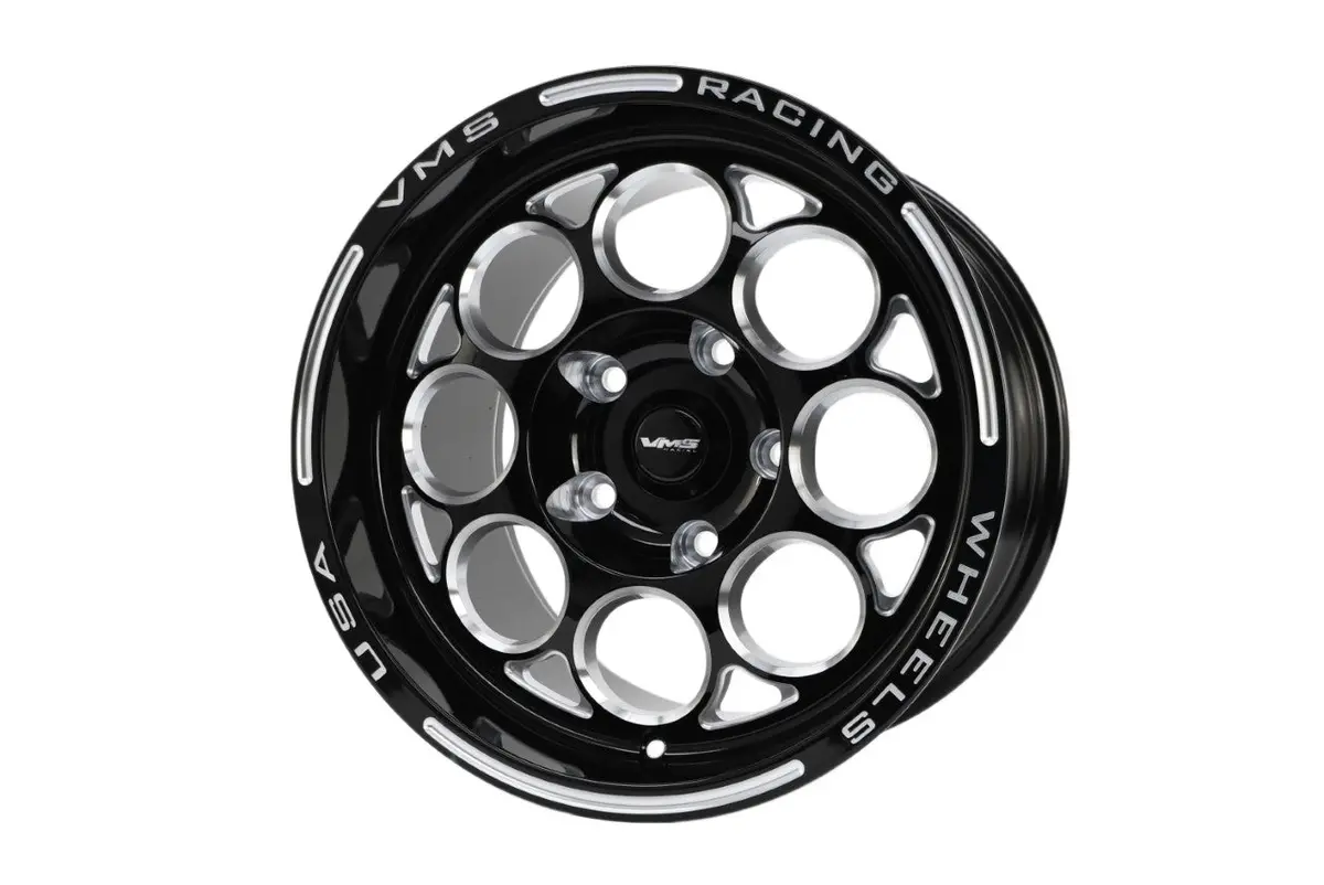 Vms Wheels Modulo 15X10 5X115 +20 Offset Black Milling Finish - Vwmo015 1