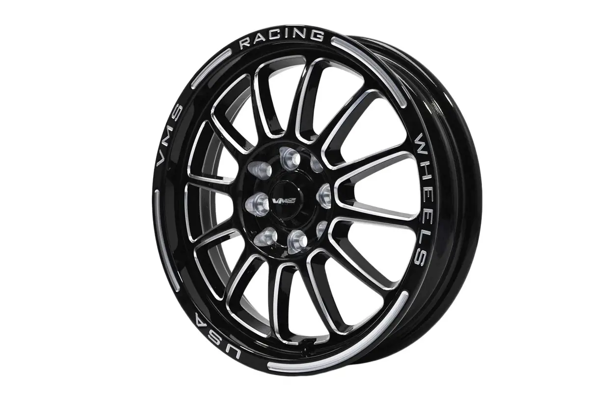 Vms Wheels Black Hawk 15X3.5 5X100/114.3 +10 Offset Black Milling - Vwbh004 1