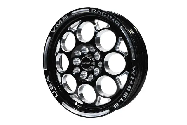 Vms Modulo Drag Street Wheel 15X3.5 5X100 / 5X114.3 5 Lug +10 Offset Black Milling - Vwmo004 1