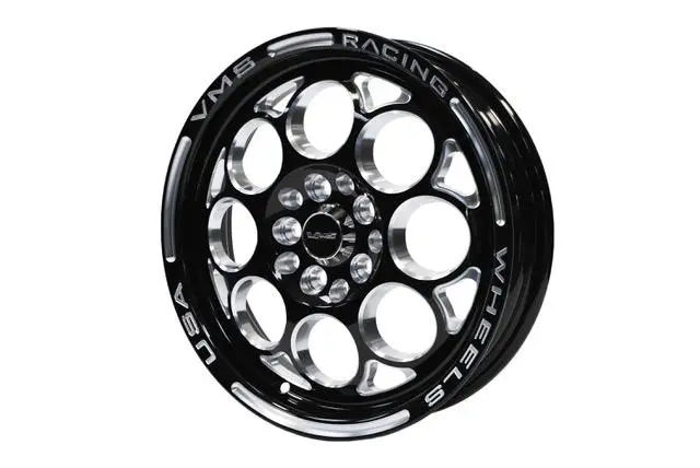 Vms Wheels Modulo 15X3.5 4X100/108 +10 Offset Black Milling Finish - Vwmo008 1