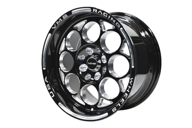 Vms Modulo Drag Street Wheel 15X8 5X100 / 5X120.7 5 Lug +20 Offset Black Milling - Vwmo019 1